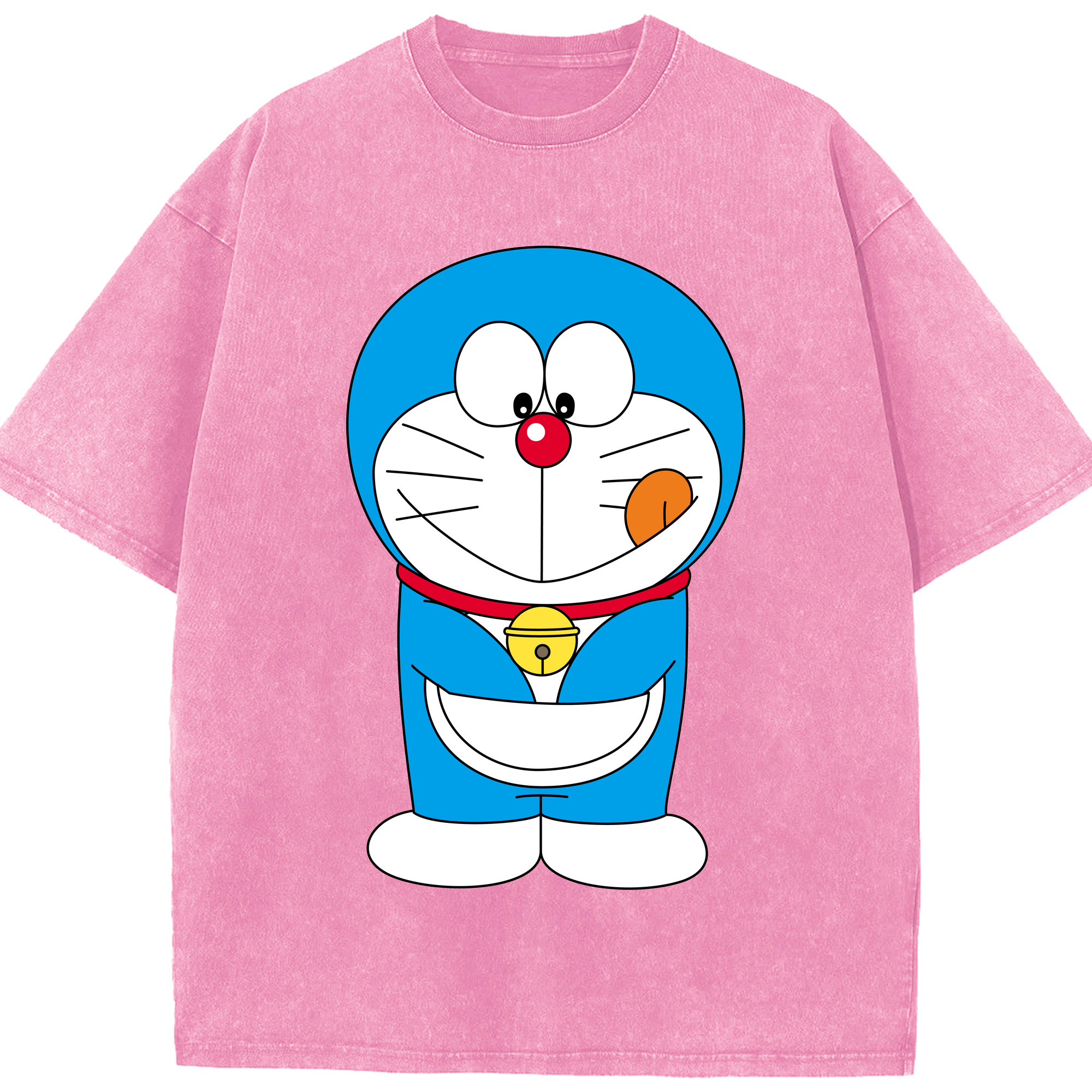 （画像用） ドラえもん Doraemon 綿100% ヴィンテージ風 半袖Tシャツ（フロントプリント）